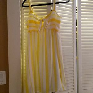 Yellow striped sundress